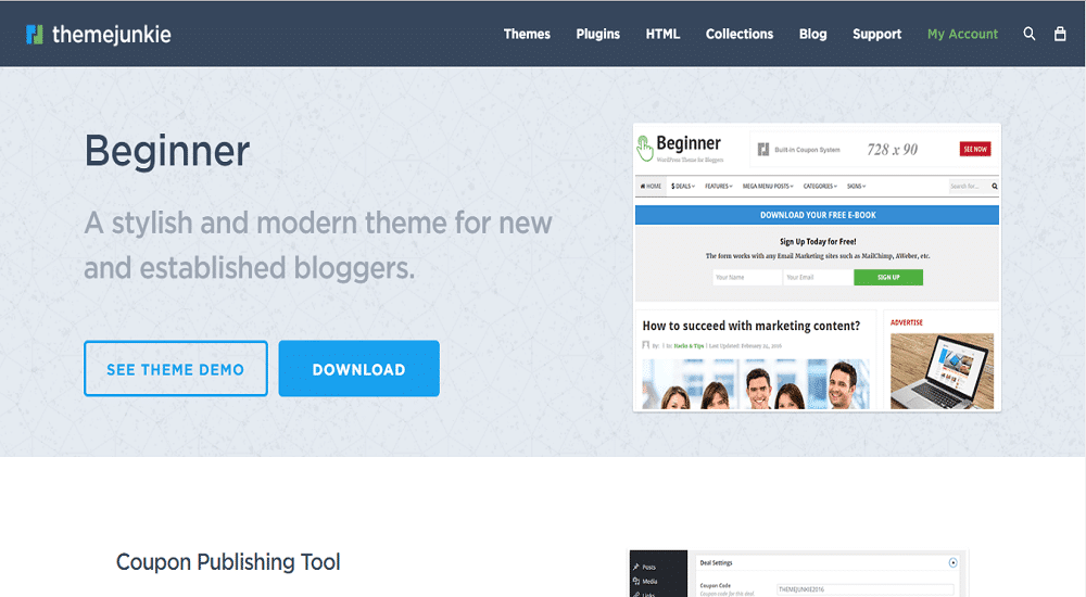 Beginner Theme Front Page