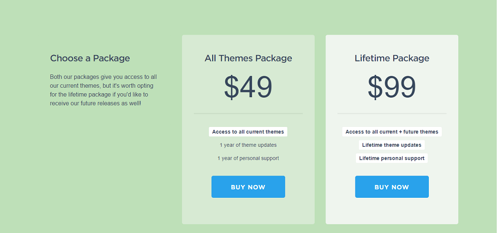 Beginner Theme Packages