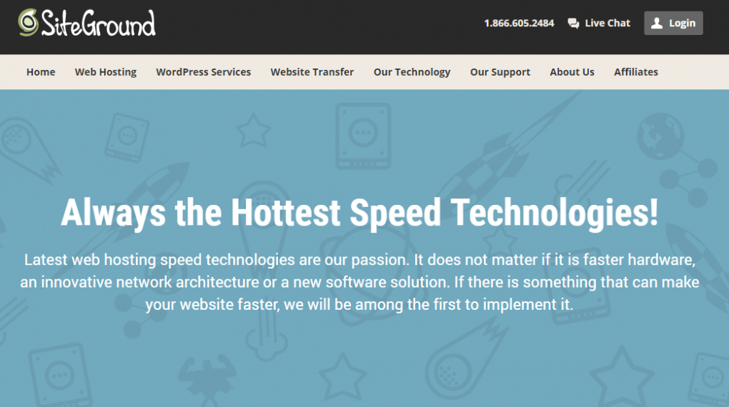 SiteGround Hosting Service Review Speed Screenshot