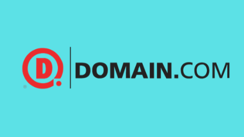 Domain.Com Logo (Sea Green Background)